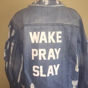 Over sized jean jacket